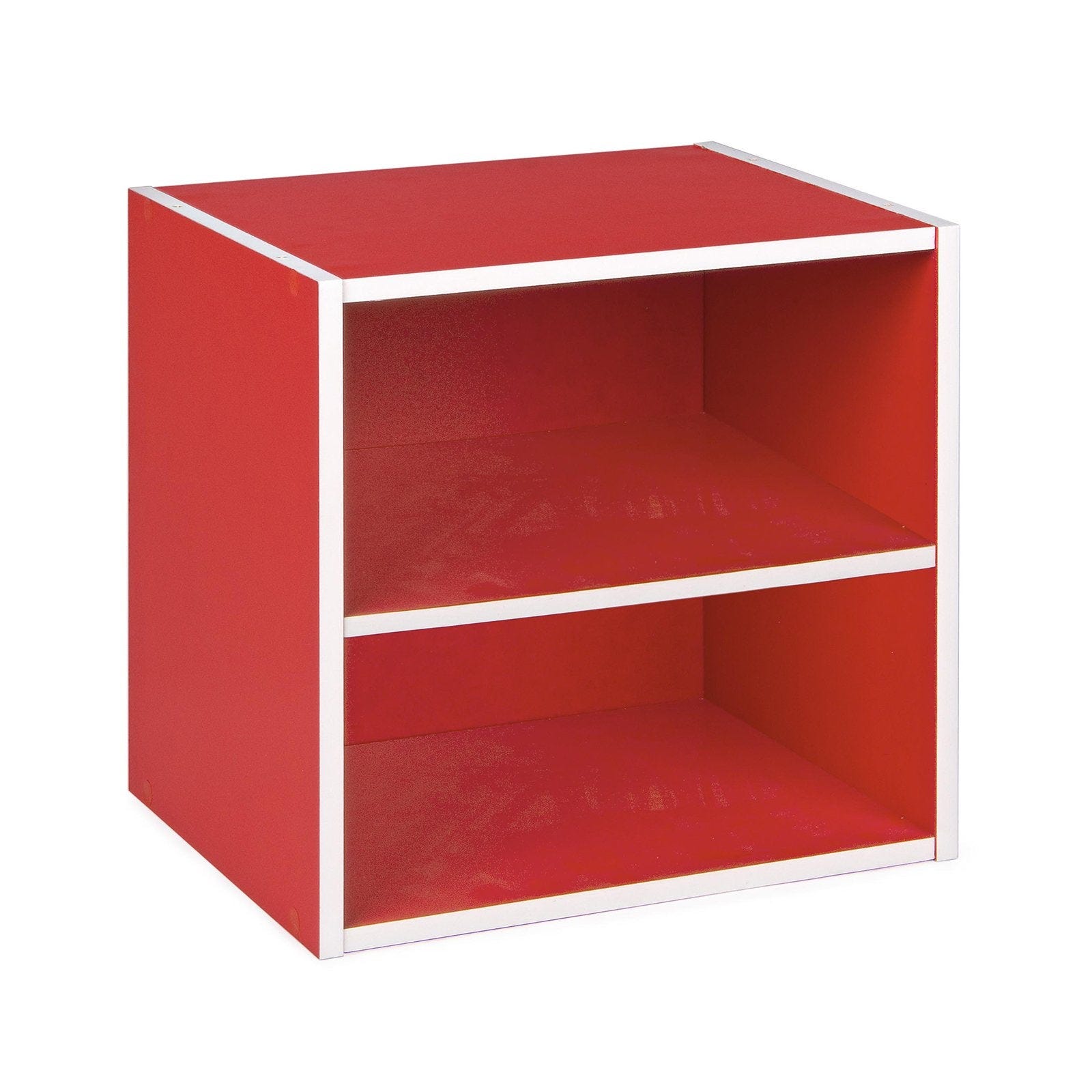 Cubo mensola 35 cm componibile a libreria arredamento moderno / Cubo con  mensola / Rosso