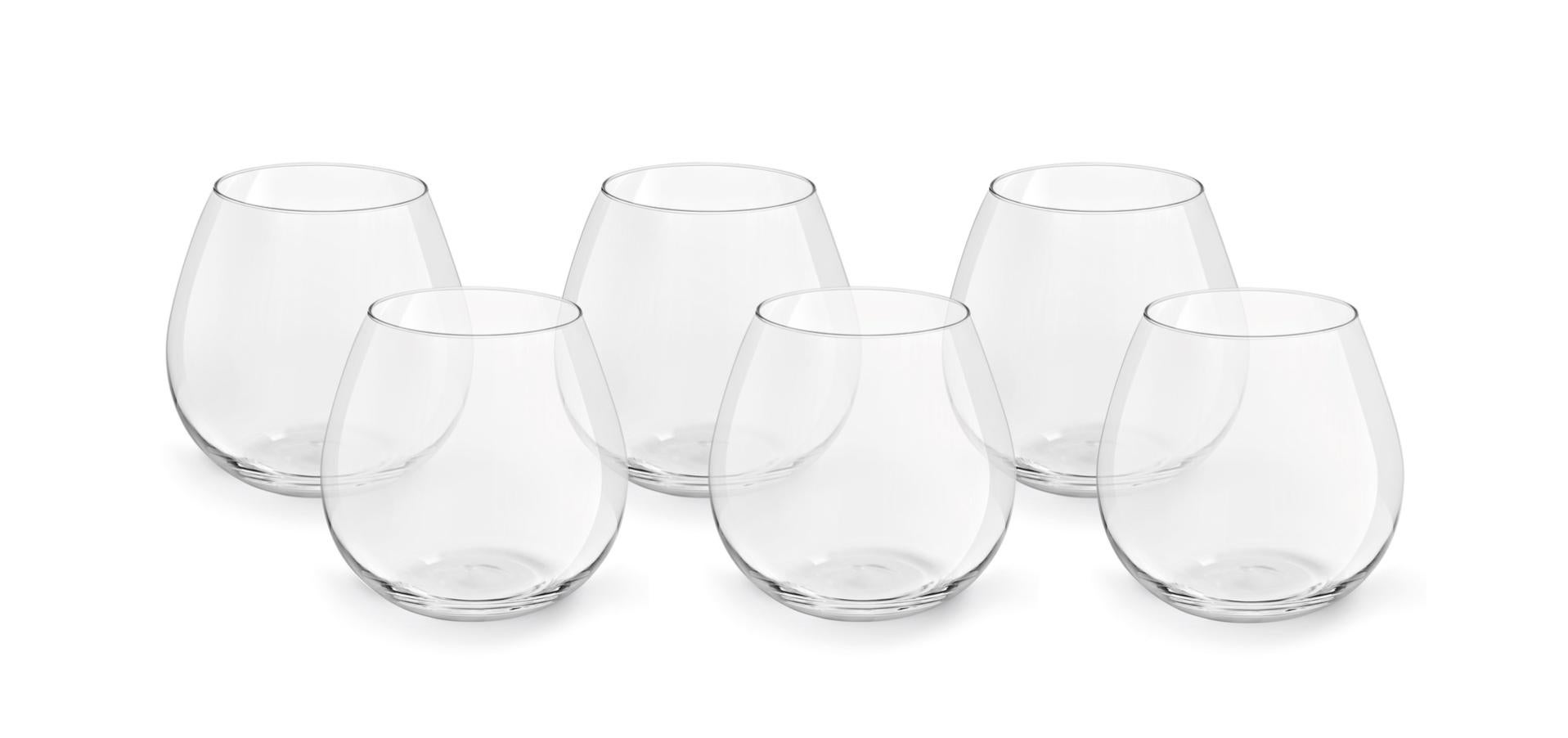 Verres à Eau Pasabahce Allegra 470ml - Lot De 6 Verres Transparents Recyclables
