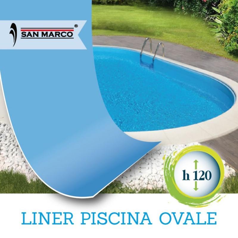 GRASEKAMP Telone Copertura Piscina Ovale 980x540 Cm - Blu Royal - Resistente Inverno/estate