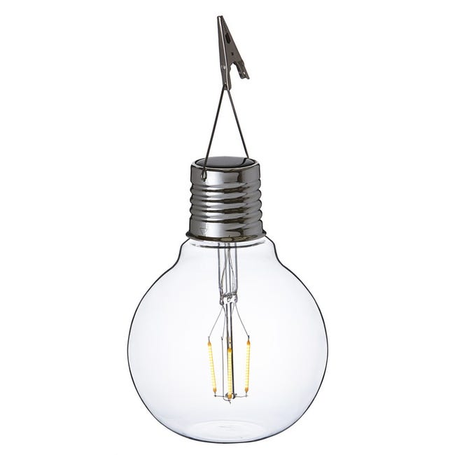 Lampes solaires d'extérieur vintage avec ampoules LED Edison