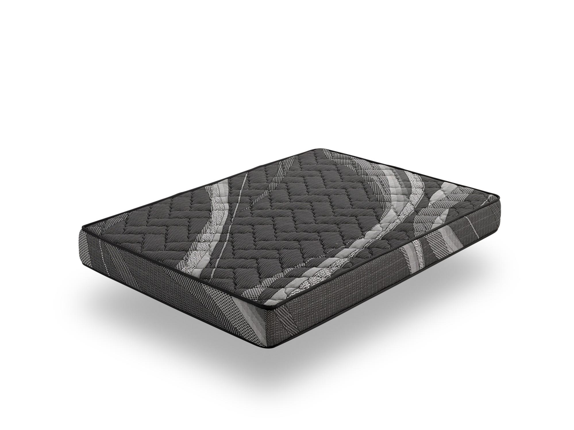 Homey Portanza Materasso viscoelastico Reversibile Sleep PRO (Lato Inverno- Estate) Rigidità-Durezza Medio-Alta, Spessore 25 cm, Memory Foam, Nero/ Bianco, 140 x 190