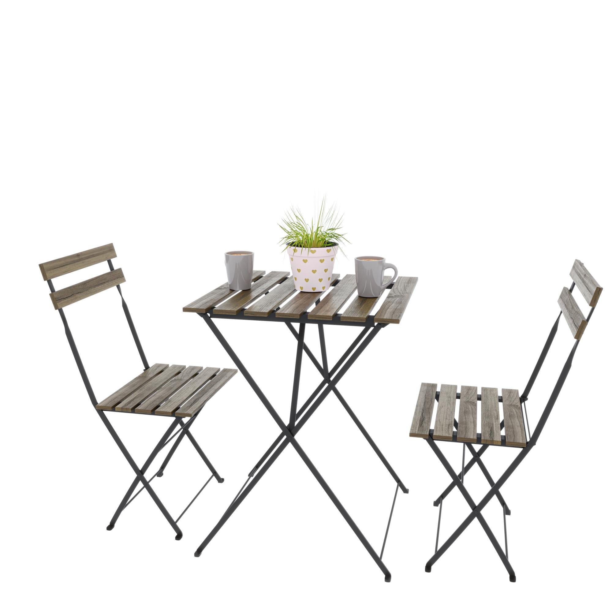 Set Bistrot Totò Piccinni - 2 Sedie Sdraio GRAVITY E Tavolino Pieghevole Textilene - Foto 3