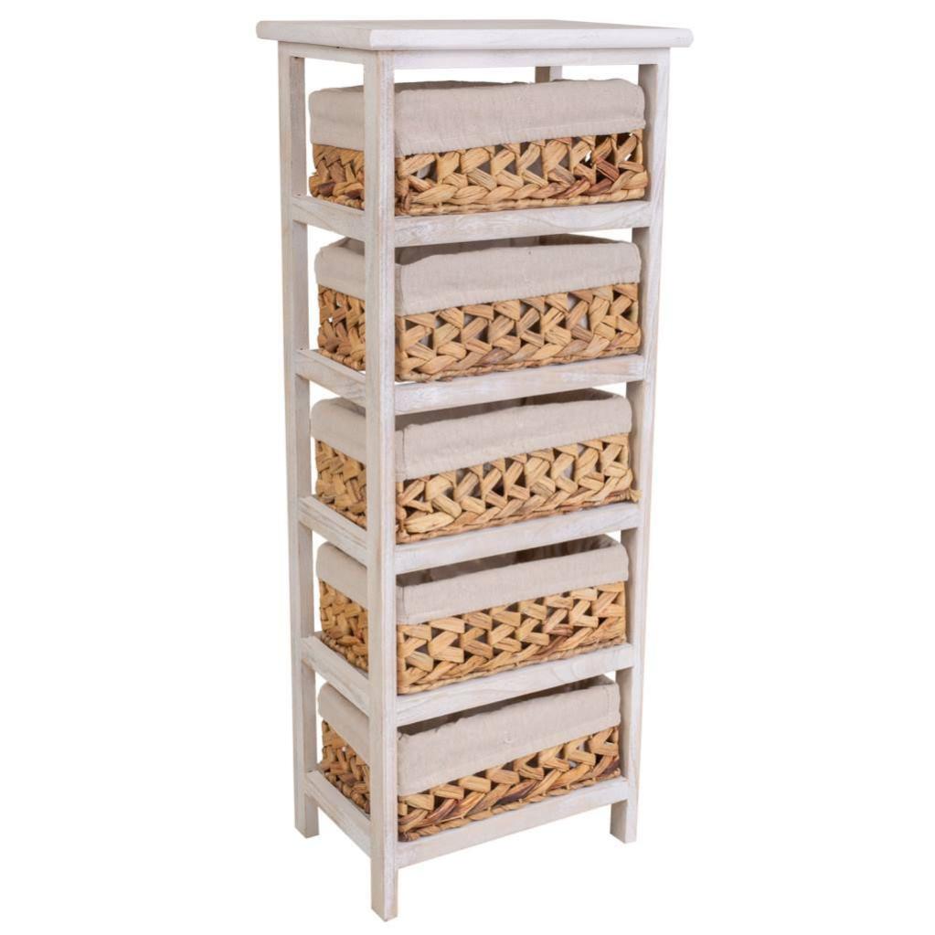 Cassettiera in legno con 5 cassetti 32x91h cm Ciliegio | Leroy Merlin