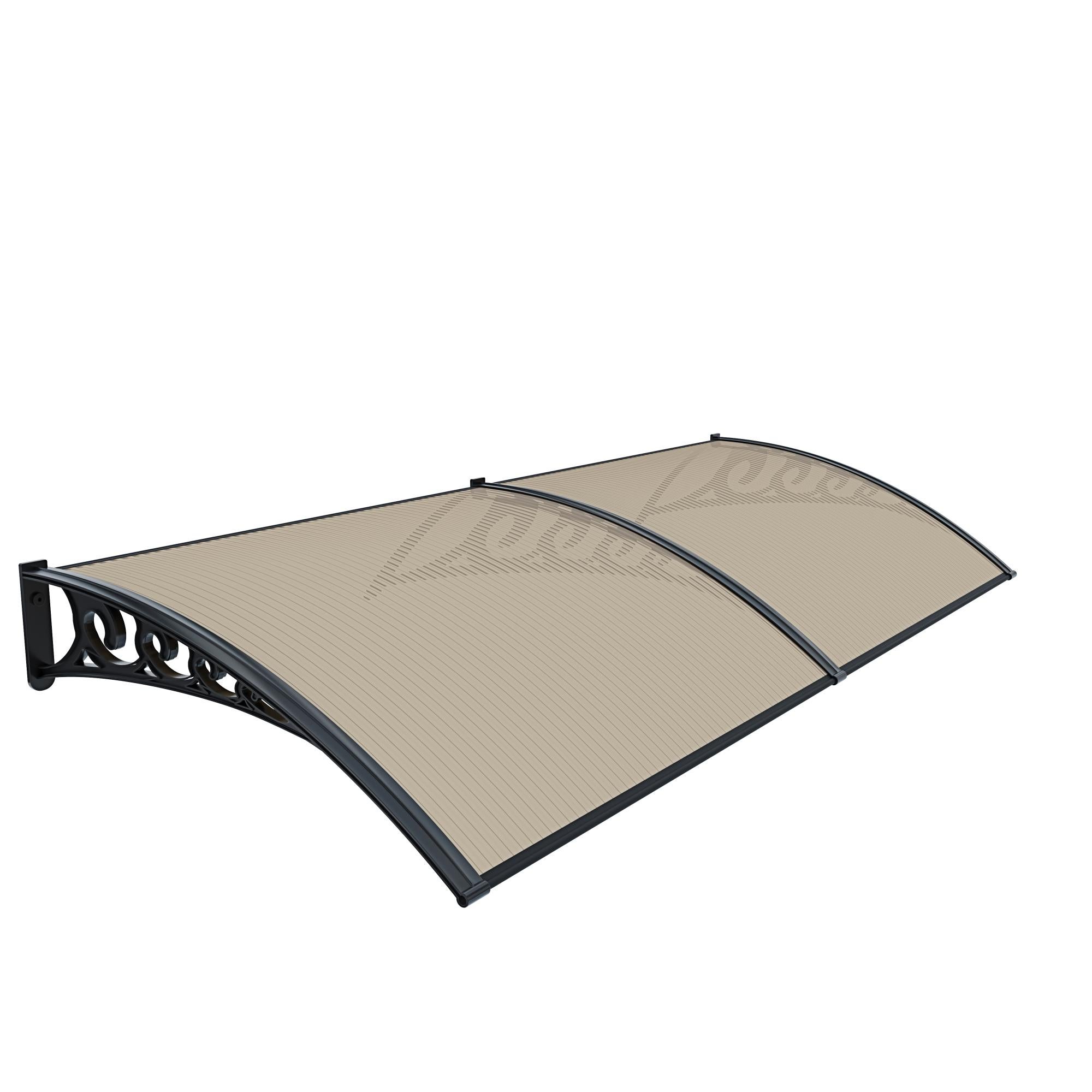 Asta Per Tende Bianca Opaca Regolabile Da 100 A 200 Cm - Set Da 5/8 Pollice Con Staffe E Viti - Portata 11,3 Kg - Per Cucina, Camera, Porta Scorrevole - 4