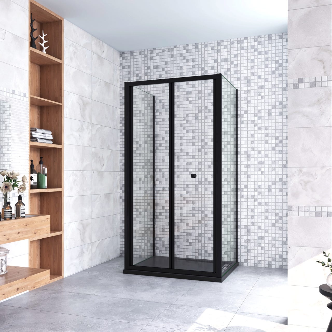 Vendita porta doccia soffietto 90 cm trasparente