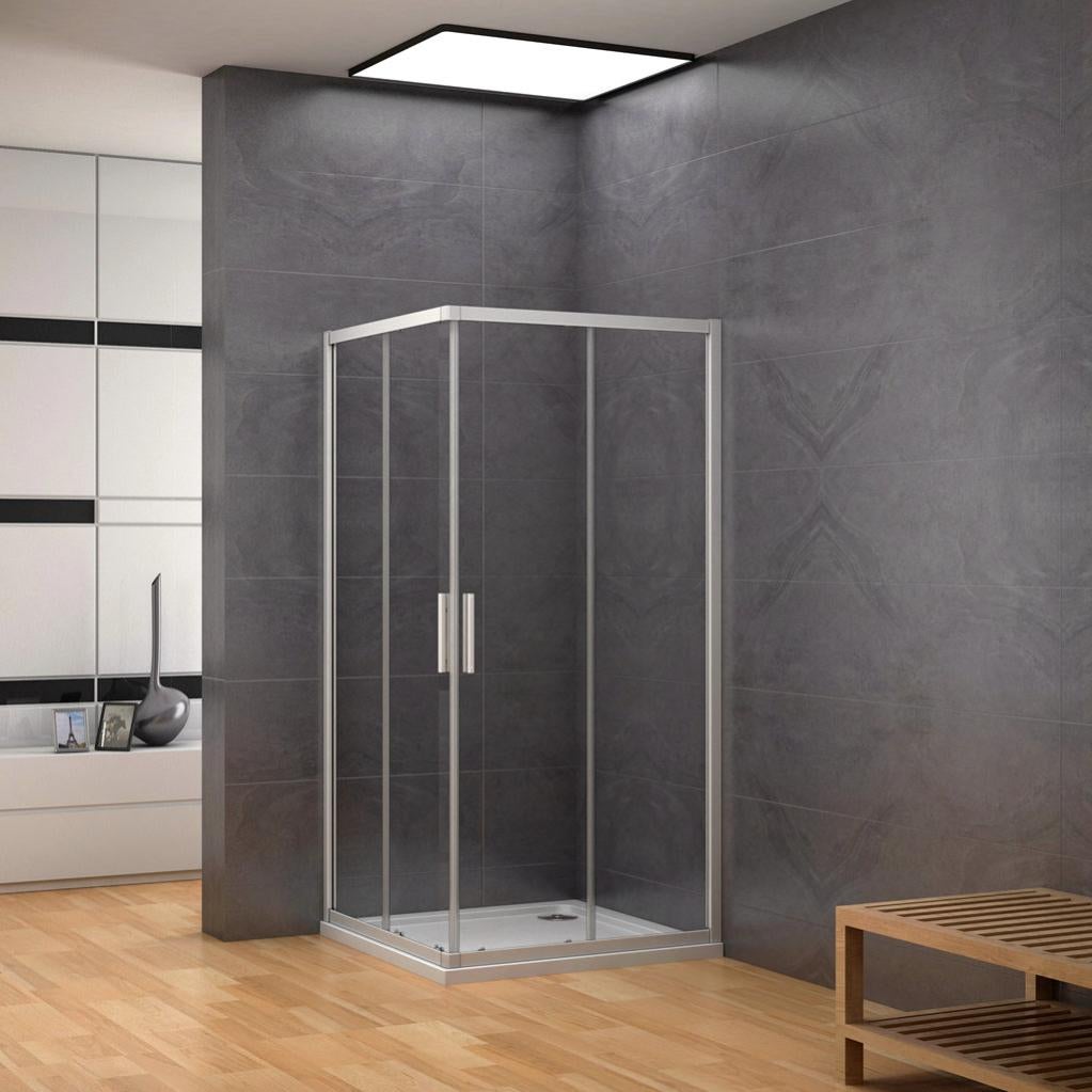 Estrattore Per Doccia Ambrosya In Acciaio Inox E Silicone Nero - Con Supporto A Ventosa
