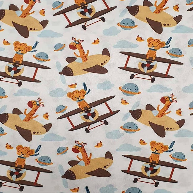 Supereroes, tessuto di cotone per bambini, tessuto al metro, 1 m x 140 Supereroes, tessuto di cotone per bambini, tessuto al metro, 1 m x 140
