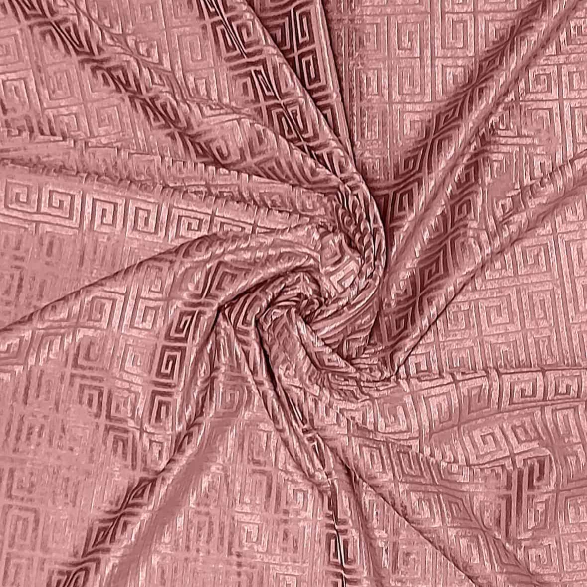 Tessuto al Metro Velluto N°04 Greca Rosa 280 Cm | Leroy Merlin