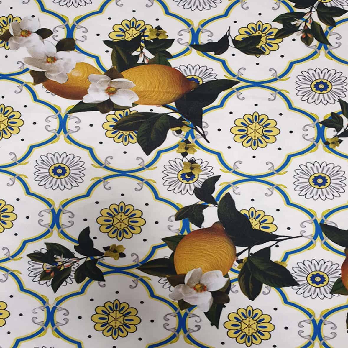 Tessuto Per Abiti In Policotone Stampato, 112 Cm, Motivo - Foto 6