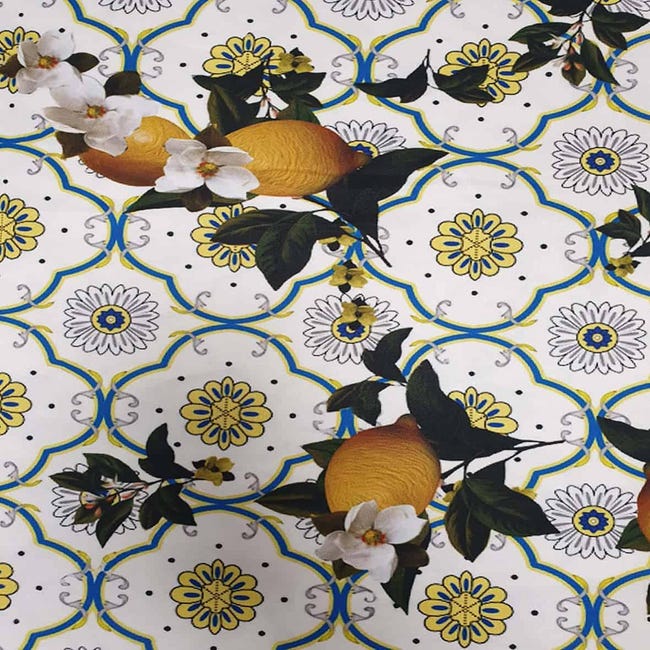 Tessuto Per Abiti In Policotone Stampato, 112 Cm, Motivo - Foto 6