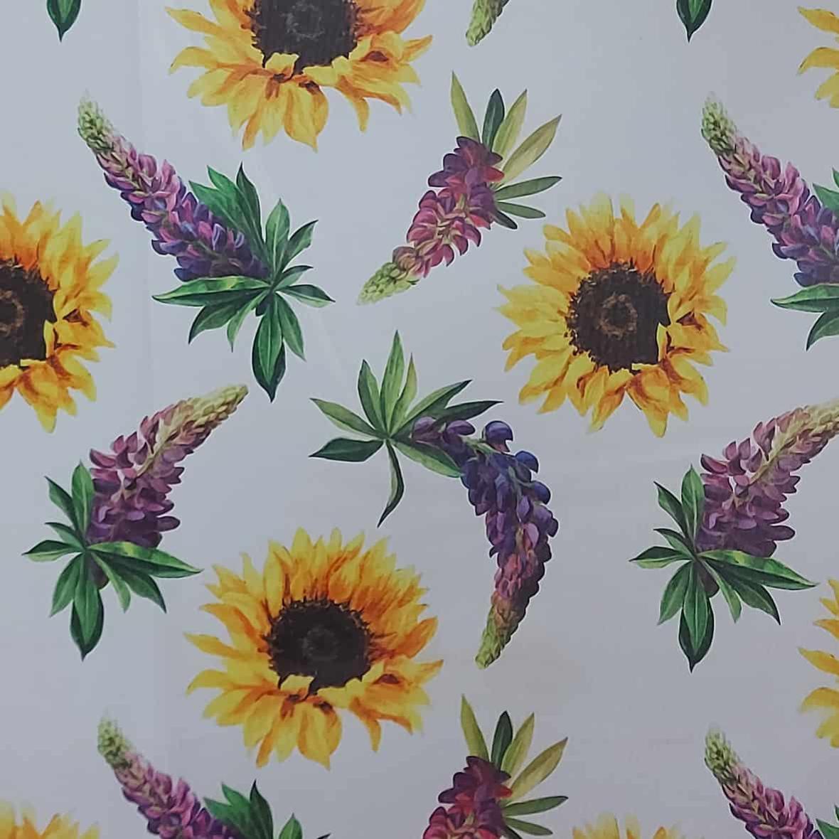 Tessuto al Metro Impermeabilizzato Girasoli 140 Cm | Leroy Merlin
