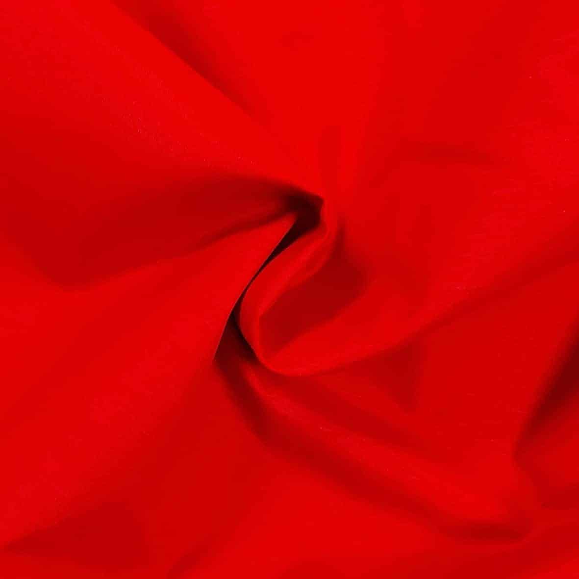 Tessuto effetto cotone – Rosso - al metro
