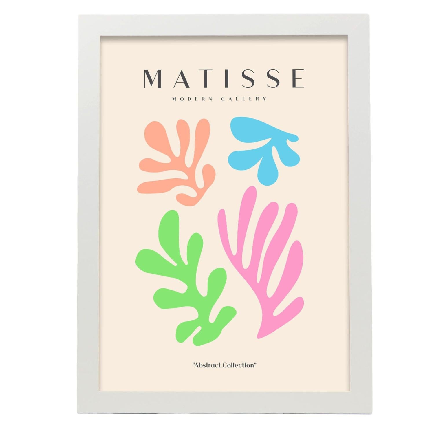 Set 6 Poster Joan Miró E Matisse – Formato A3 E A4, Stampa Su Carta 250g, Con Cornice In Legno, Decorazione Artistica Made In Spain