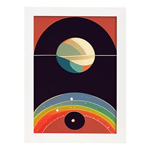 Nacnic Poster Aria in stile arte astratta. Illustrazioni e manifesti di