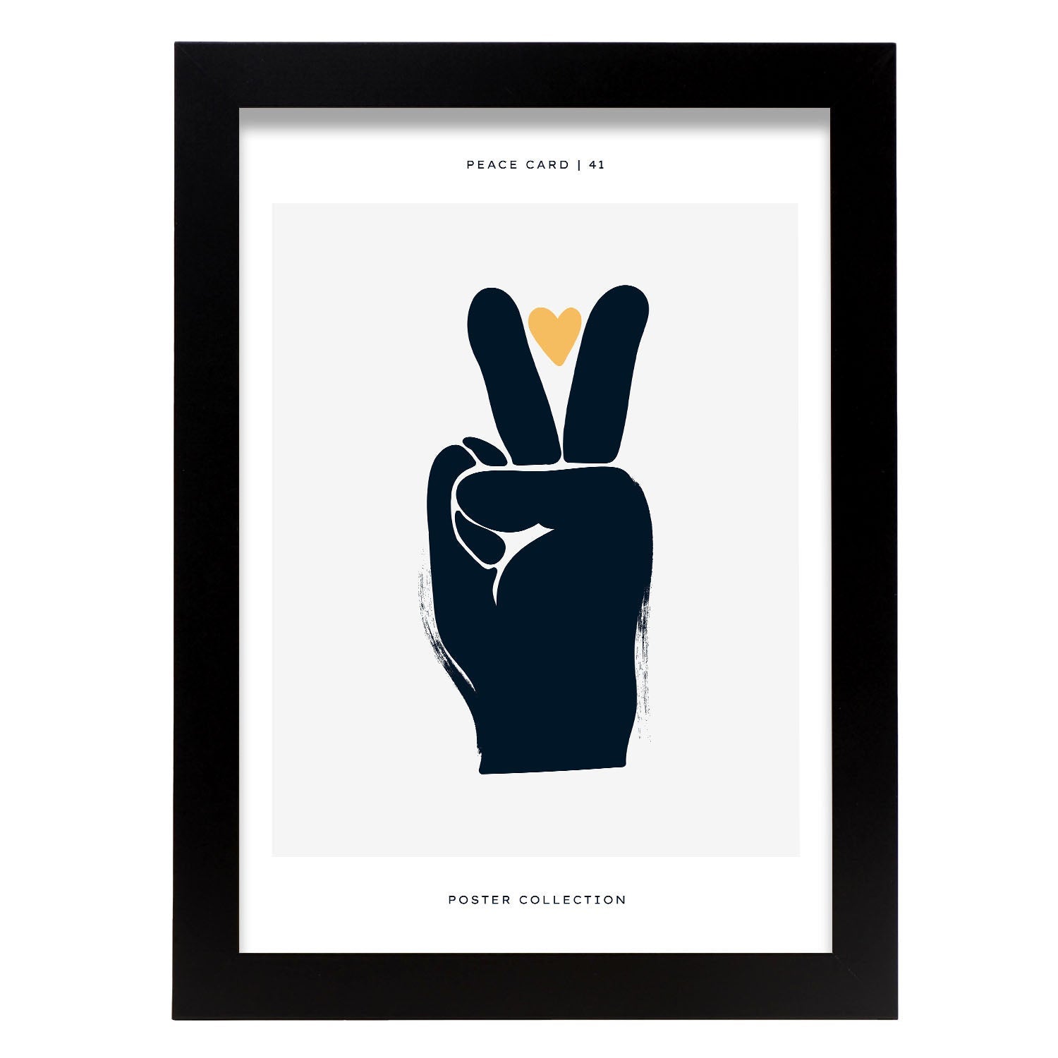 Nacnic póster pop art abstracto mano de la paz ilustraciones artísticas modernas para la decoración de interiores