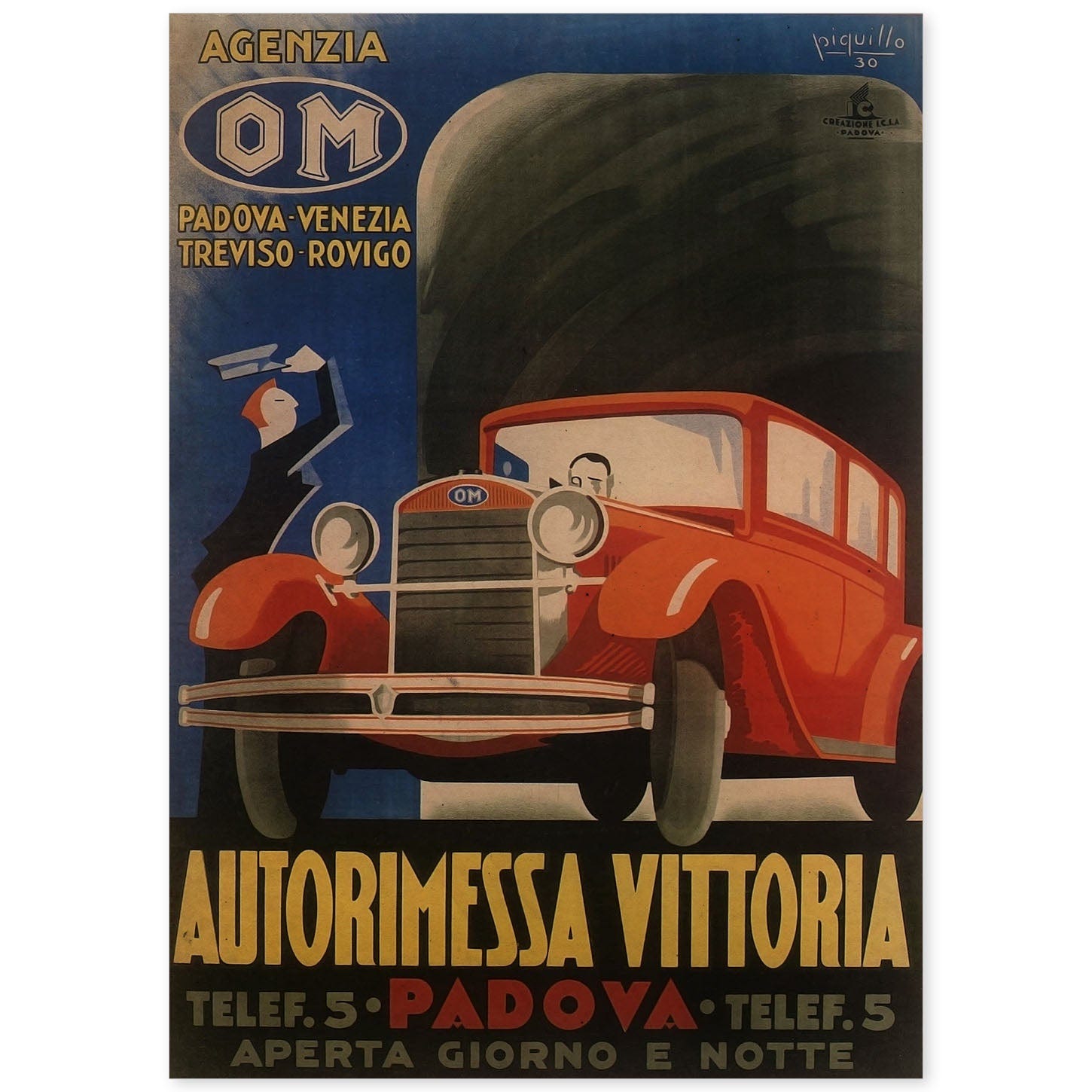 Affiche artistique ancienne voiture vintage noir et blanc art mural  décoration i