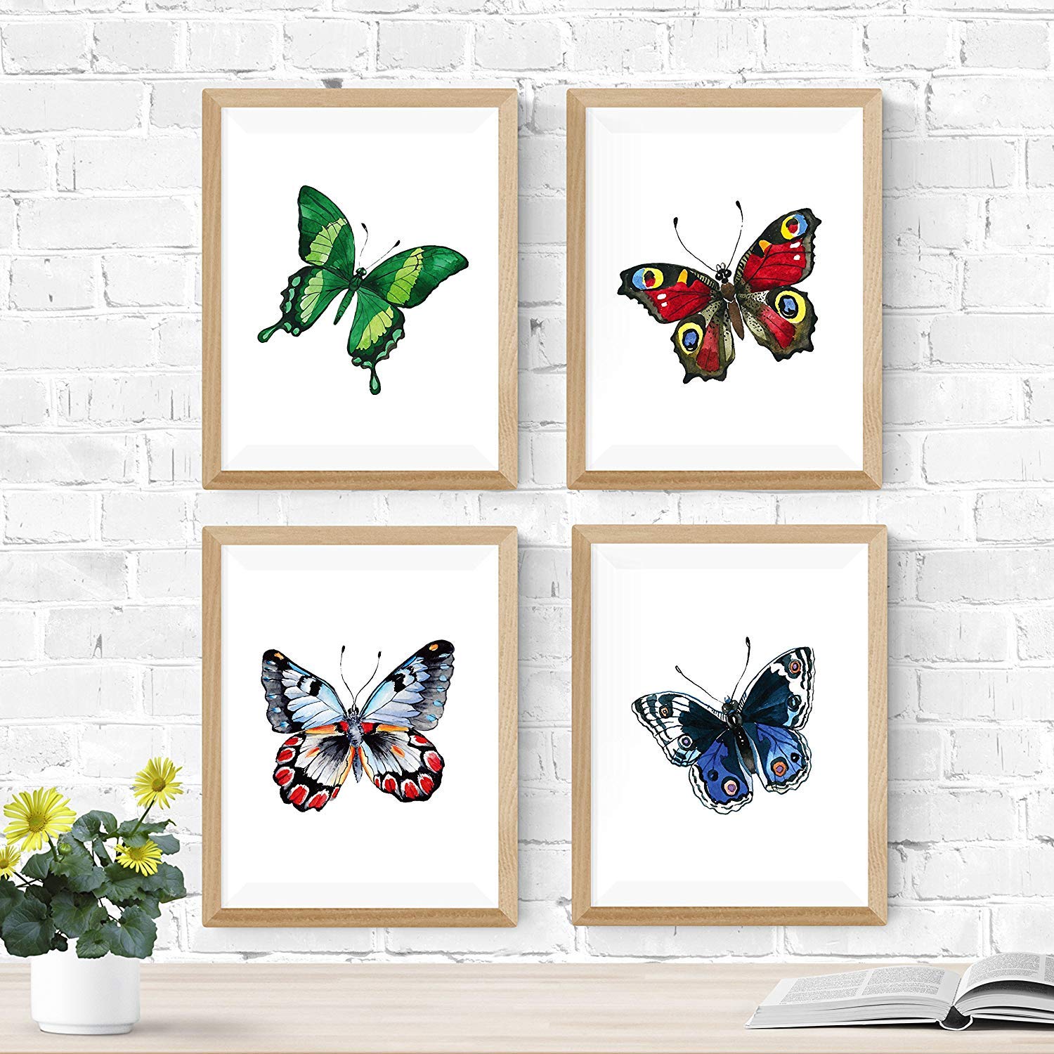 Decorazioni cameretta, farfalle decorative, farfalle legno