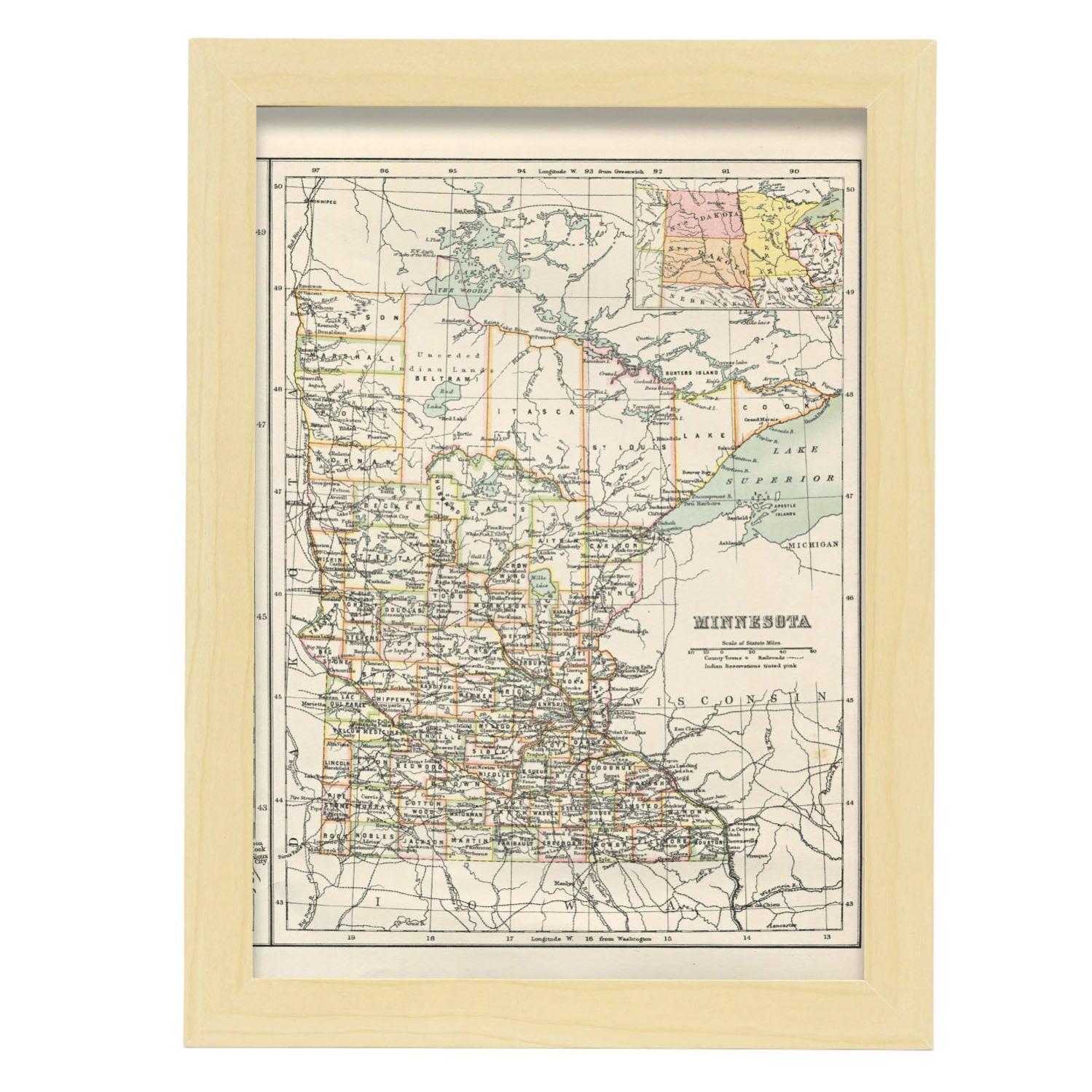 Nacnic Poster Vintage Cartel Vintage De Europa Metro De Londres 1913 Tamano A3 87640523