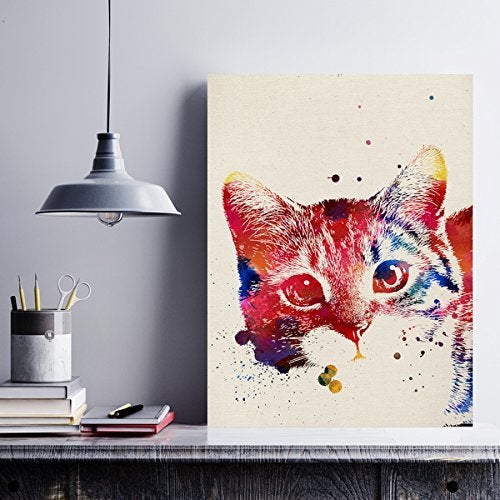 Paquet De Feuilles Pour Encadrer Les Chats Affiches De Style Aquarelle Avec Des Images De Chat