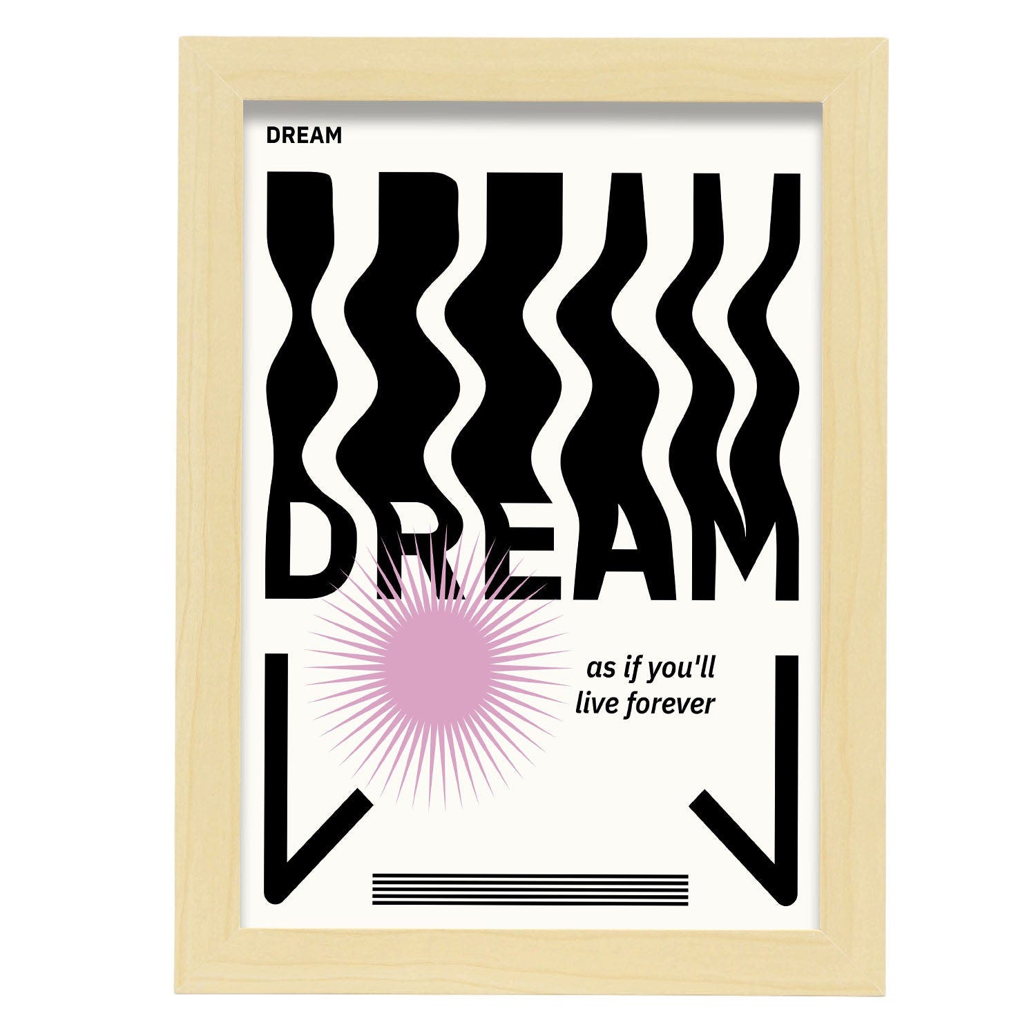 Poster Pop Nacnico Arte Astratta Sonno Illustrazioni Artistiche Moderne Per  La Decorazione Degli Interni A3 Dimensioni Con Cornice Nera