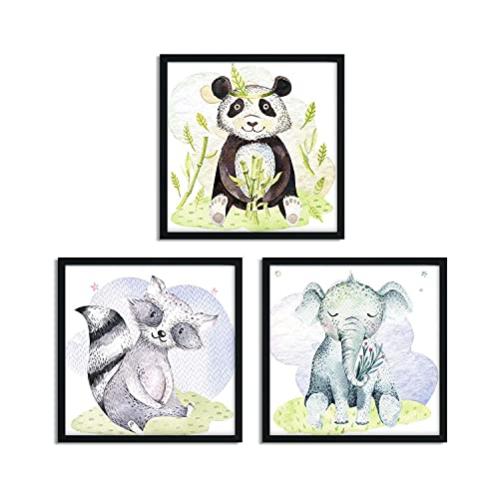Nacnic Set Di 3 Poster A4 In Bianco E Nero - Stampe Con Teschi E Stile Skater, Sfondo Nero E Cornice Nera Inclusa - 3