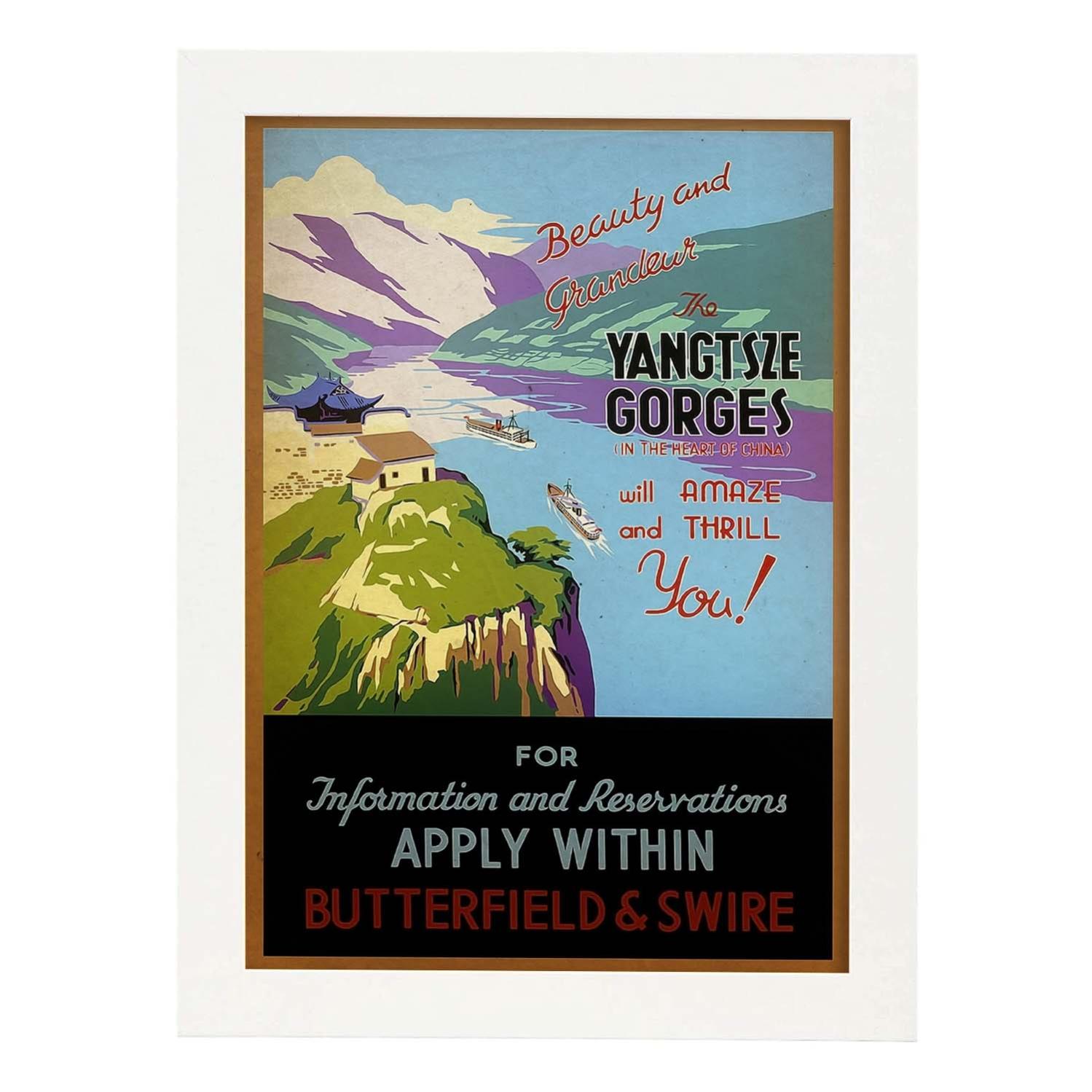 Affiche Murale Carrée Style Ancien Nouvelles Images - écriture Ancienne - 30x30 Cm - Neuve