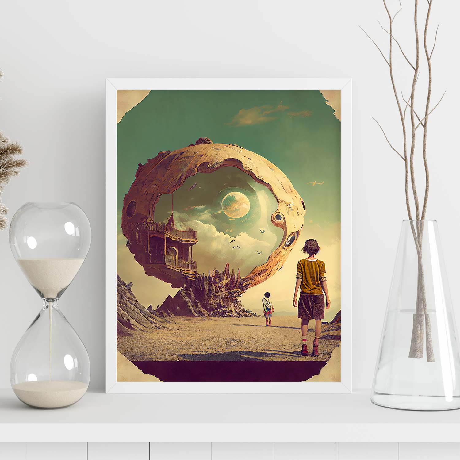 Mirage Affiche De Surréalisme Cinématographique Illustrations Et Impressions De Dessins Animes Abstraits Pour Decoration Interieure A4 Sans Cadre 87641341