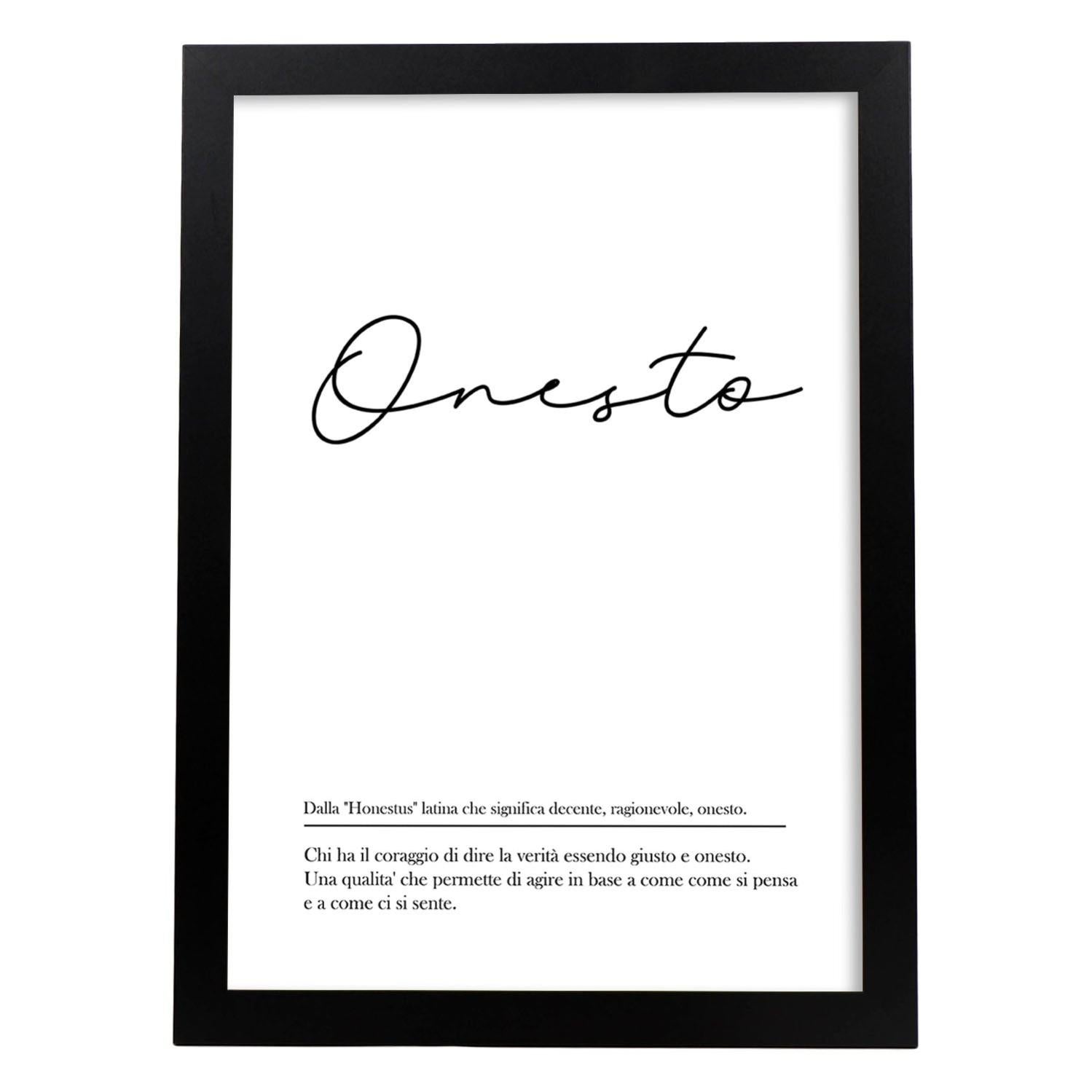 Lame Avec Des Mots Définition En Italien. Affiche Des Mots Avec Des