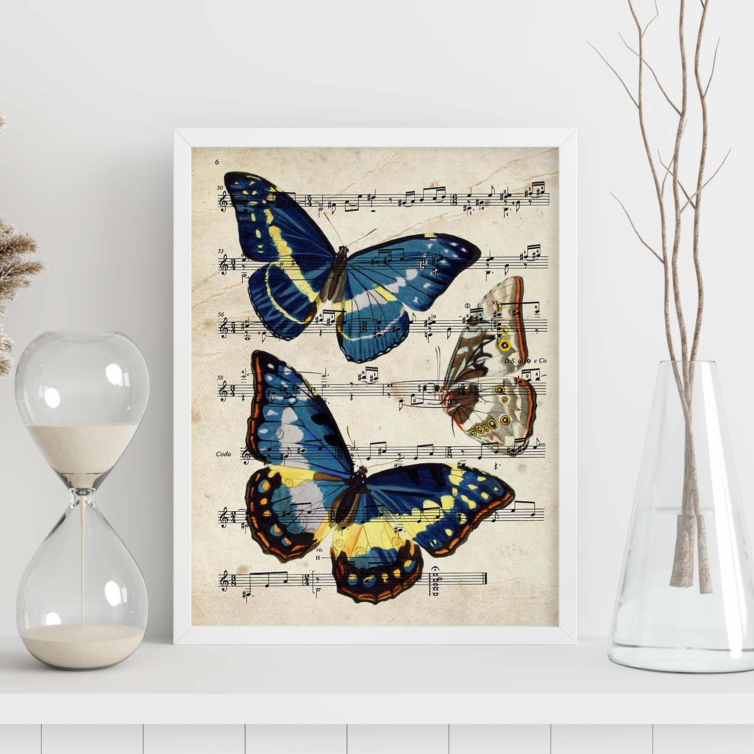 Affiche De Papillon Morpho. Papillons. Décoration Des Papillons Et Des  Papillons. A4 Sans Cadre