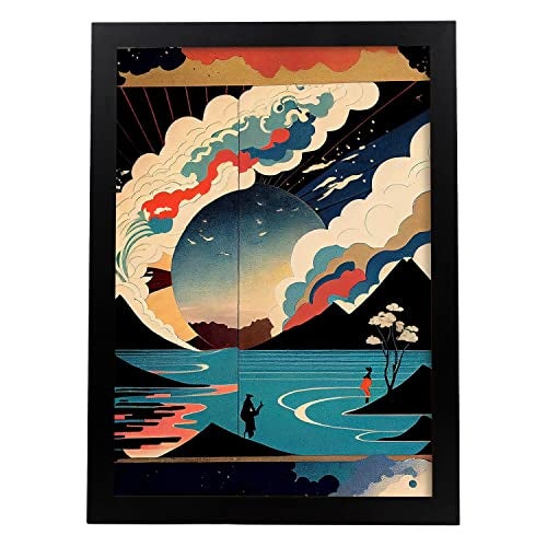 Nacnic Équilibre Affiche Dans Le Style Japonais Ukiyo Art Paysages ...