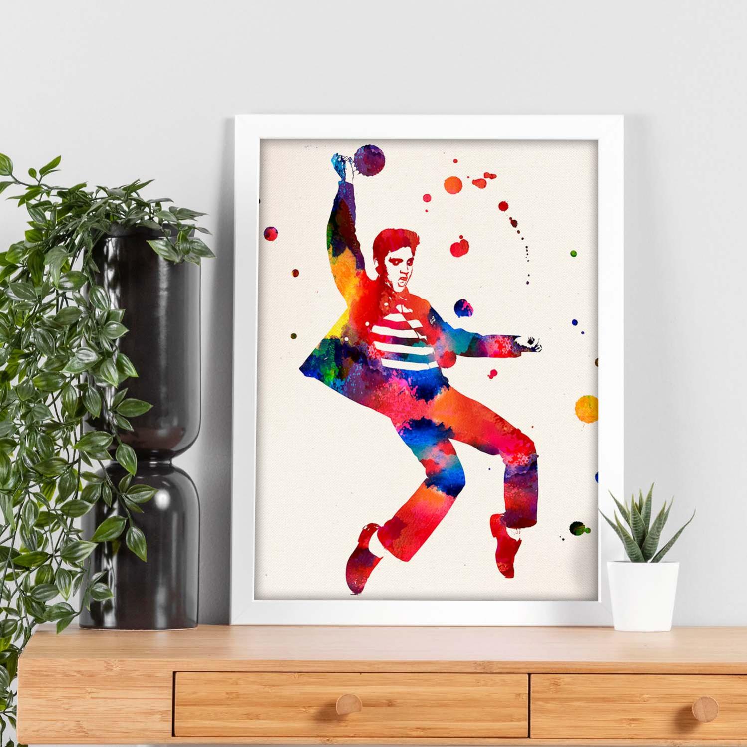 PASTEL ELVIS PRESLEY - Ft A4 - Les Toiles de Jean