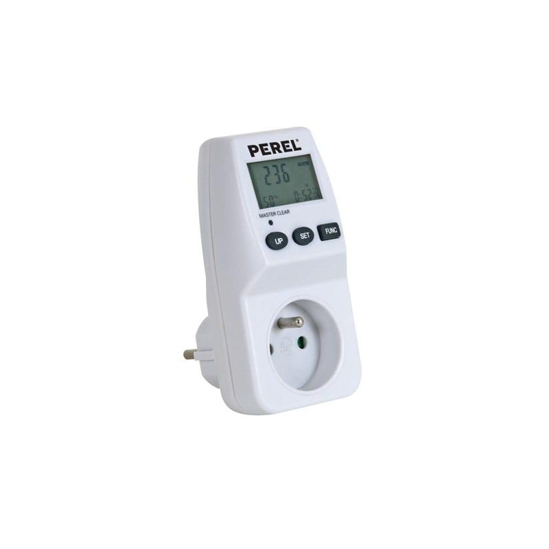 Wattmetre - Compteur de Consommation electrique - Prise Contrôle Cout- - Prise  Compteur d'energie - Ecran LCD - Protection Surconsommation Electrique