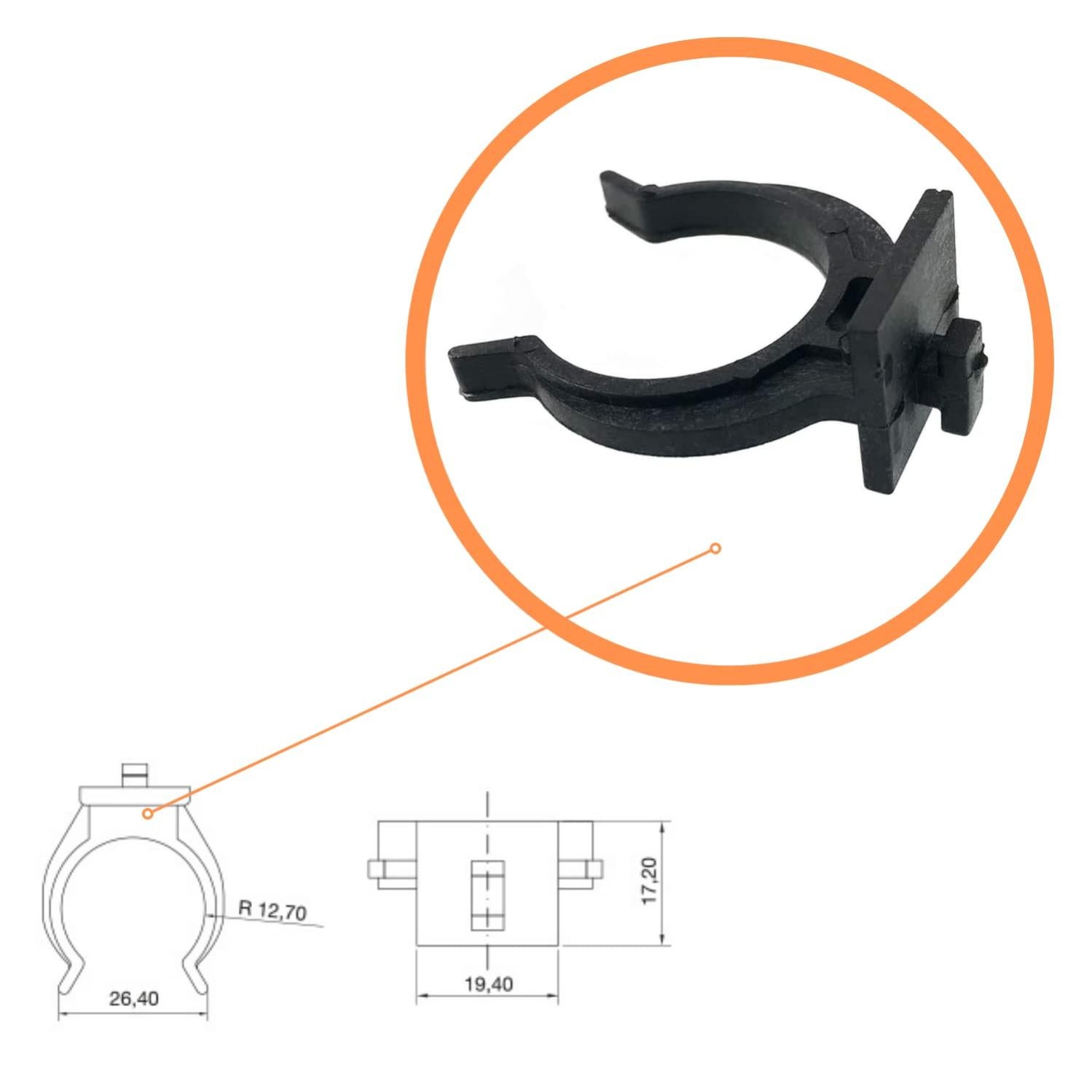 VGEBY 4 Clip Fisse Per Carrozzeria Auto RC In Silicone E Ferro - Universali Per Modelli 1/10 - 4