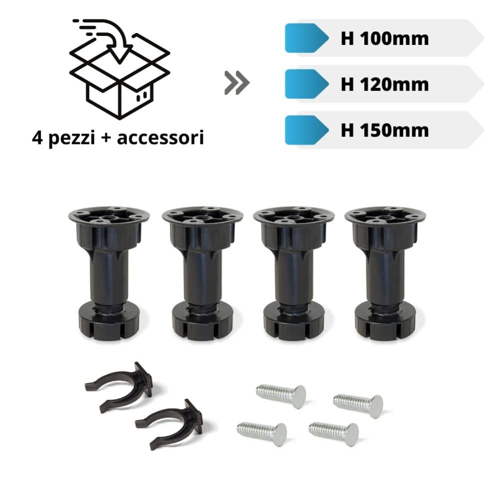 ANTHYTA 20 Pezzi Piedino Regolabile A Vite M8 * 20MM Piedini Per Mobili