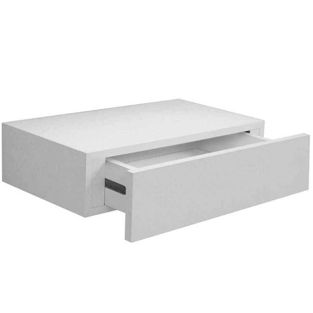 MENSOLA PARETE CASSETTO SOSPESO PENSILE LEGNO ROVERE 40X24X10CM 782510