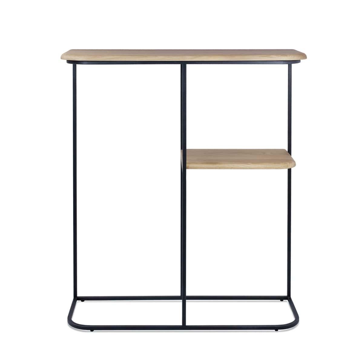 KLOE - Console haute en bois de chene et métal | Leroy Merlin