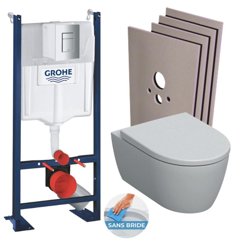 Grohe Pack WC B ti support Rapid SL autoportant WC sans bride