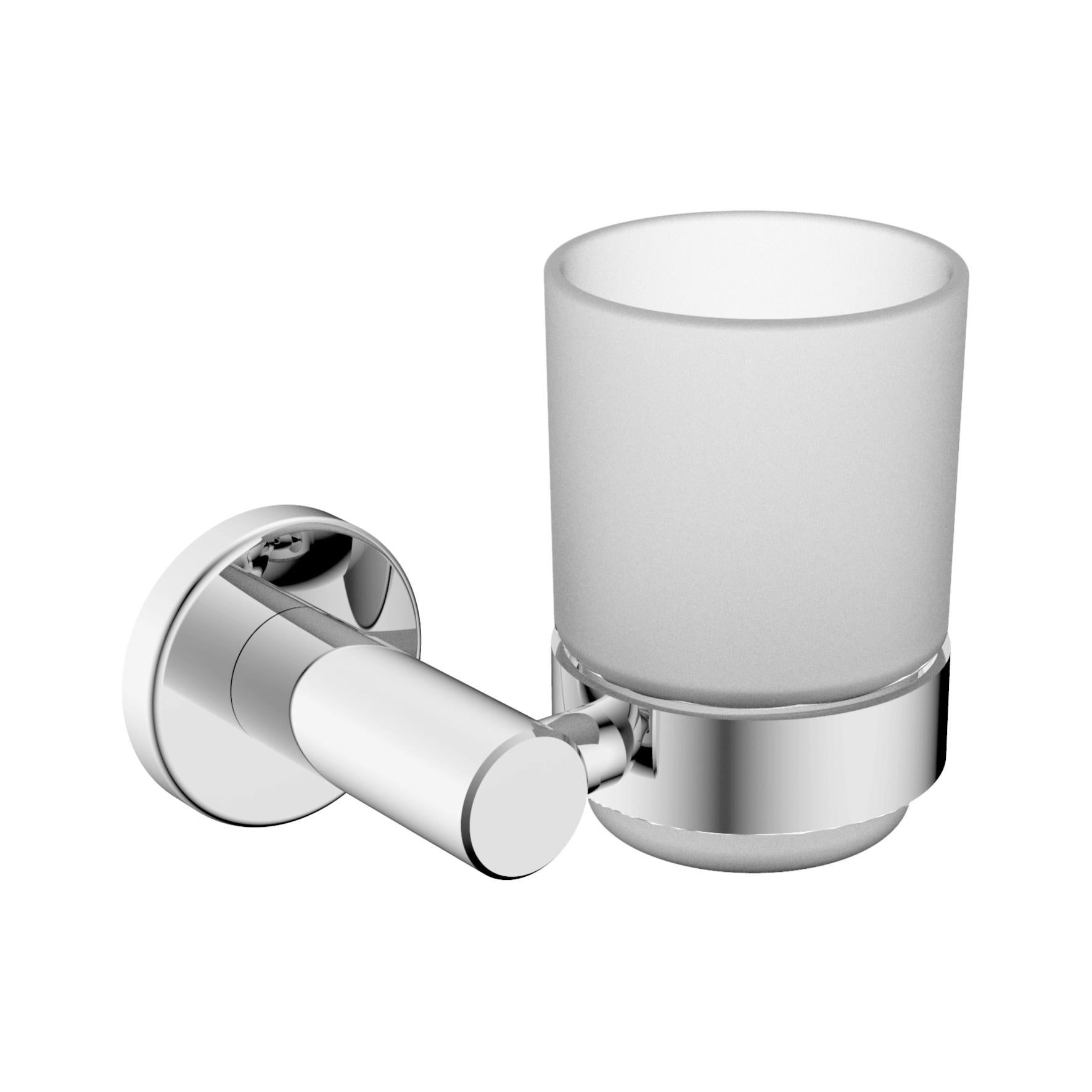 Portabicchieri Doppio Cromato Per Auto - Supporto Per Caff&egrave; E Acqua, Design Compatto 17x9x24 Cm