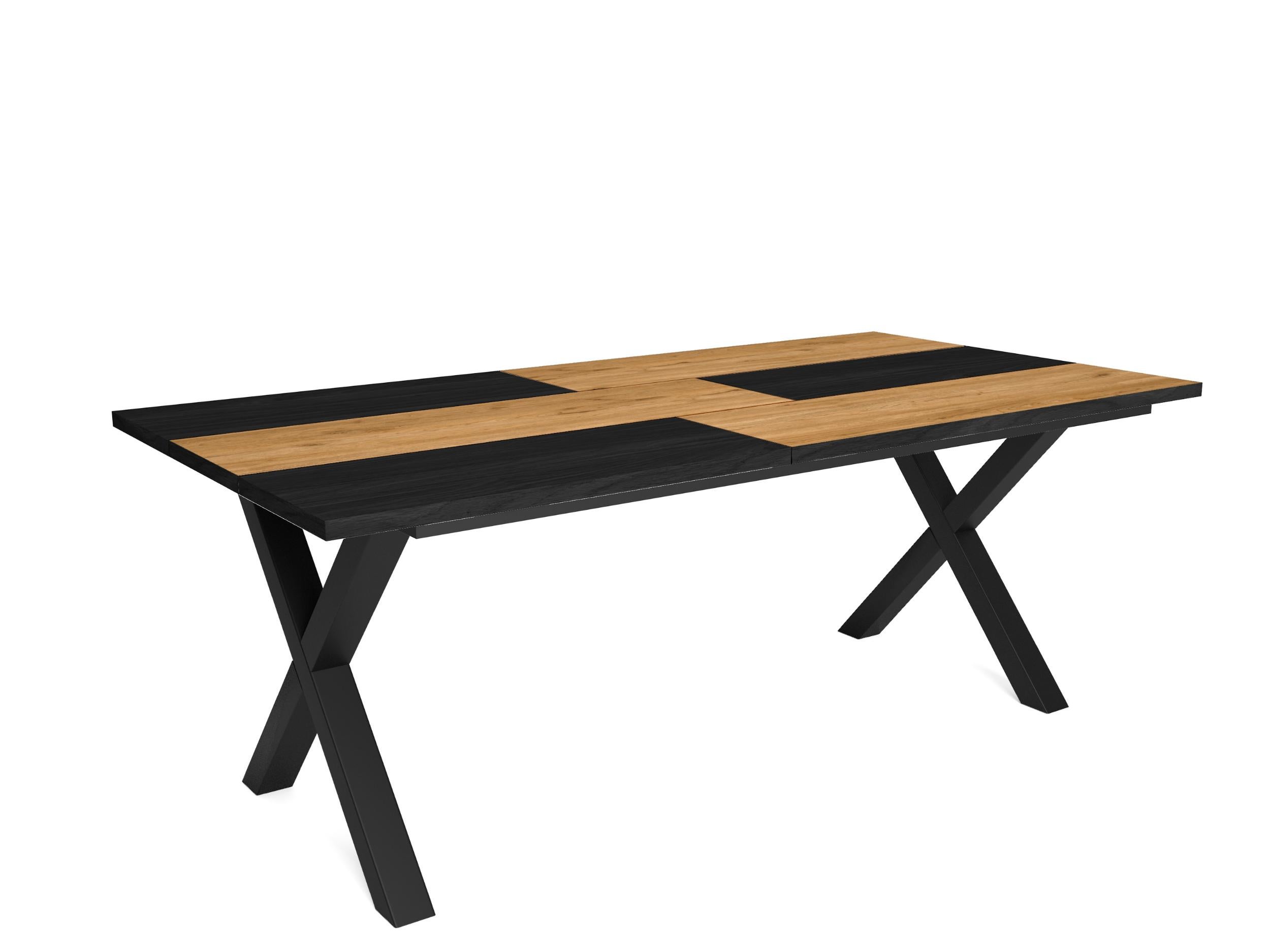 Stilprojectstore - Tavolo da pranzo allungabile legno scuro, gambe