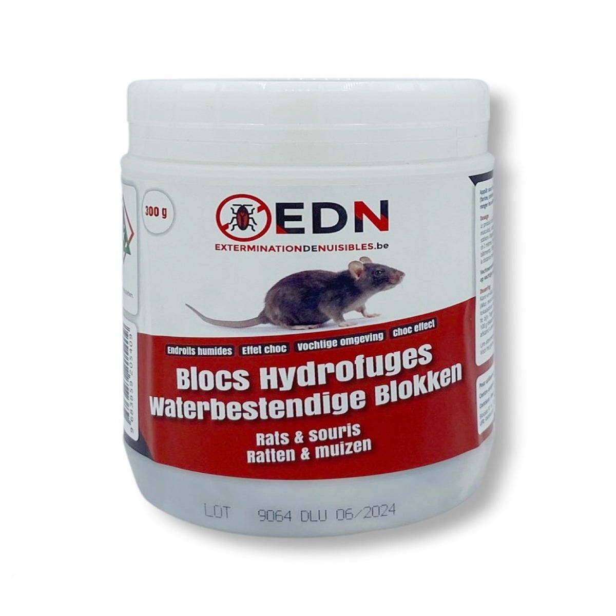 BLOCS HYDROFUGES RATS & SOURIS - 1 STATION RATS + 100 G D'APPATS