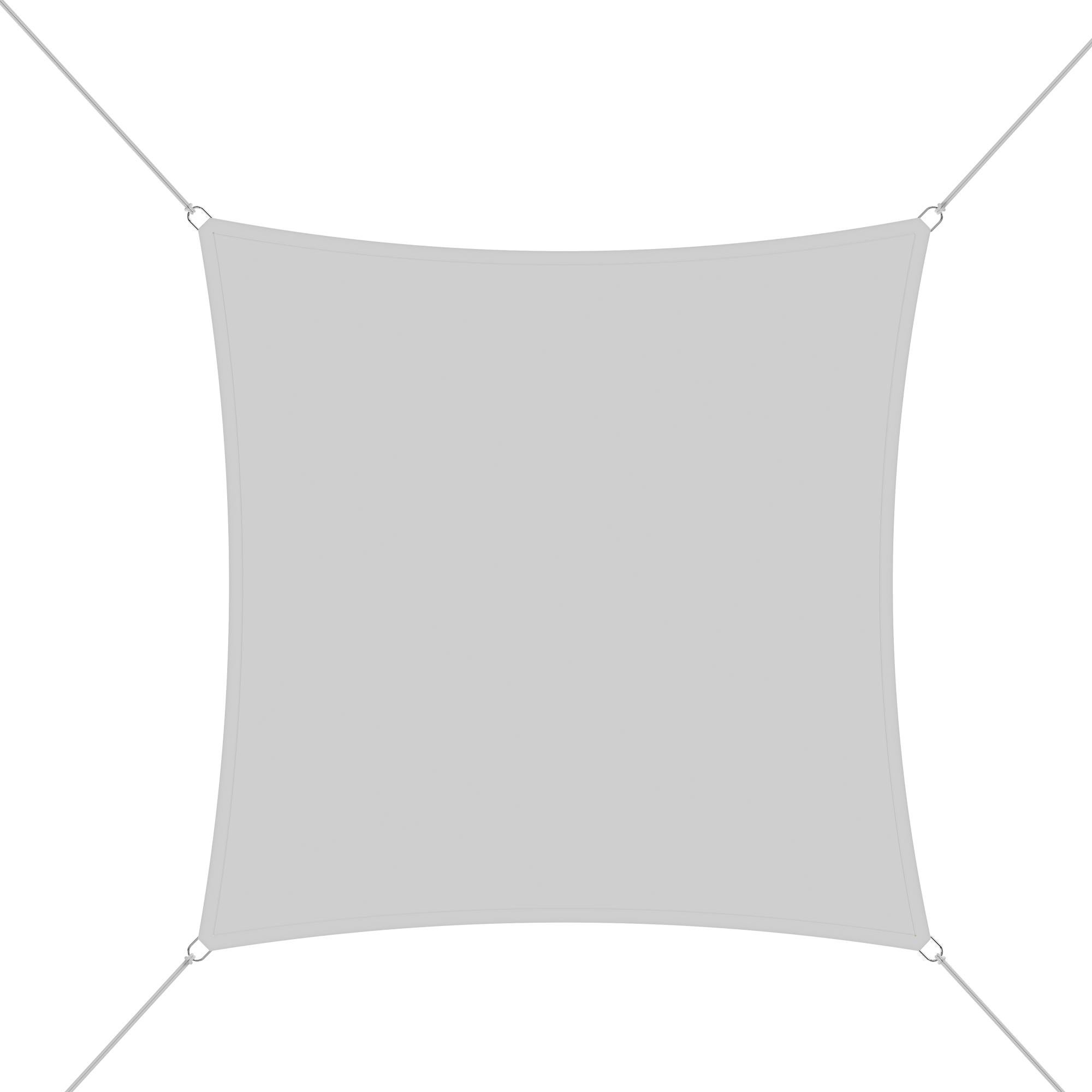 Vela Ombreggiante Rettangolare Grigia Windscreen4less, Misura Da 20 A 48 Piedi, In Polietilene 260 GSM. Protezione UV Fino Al 98% Per Giardino E Piscina.