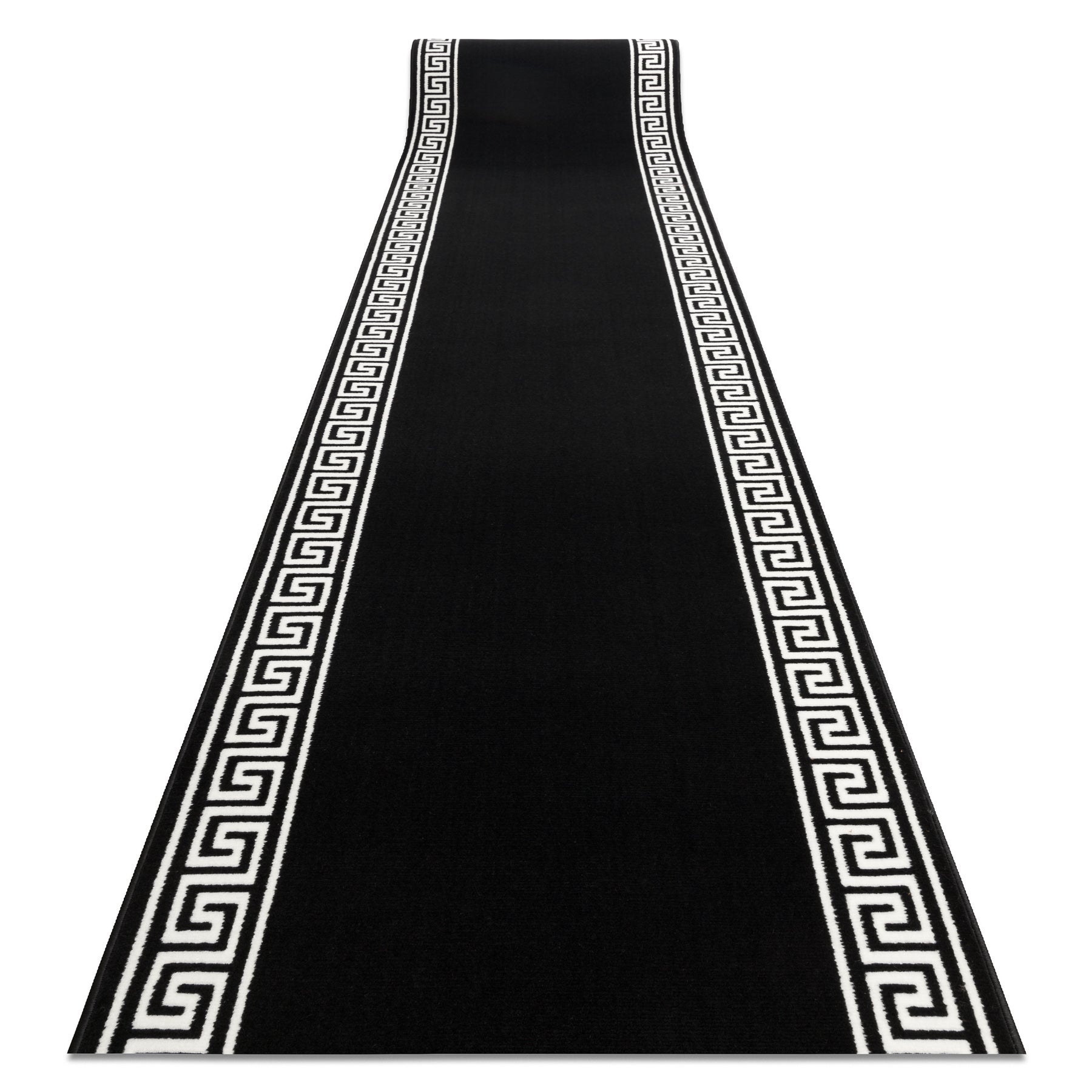 Alfombra de pasillo BCF MORAD Grek griego gris 80 cm grey 80x370 cm