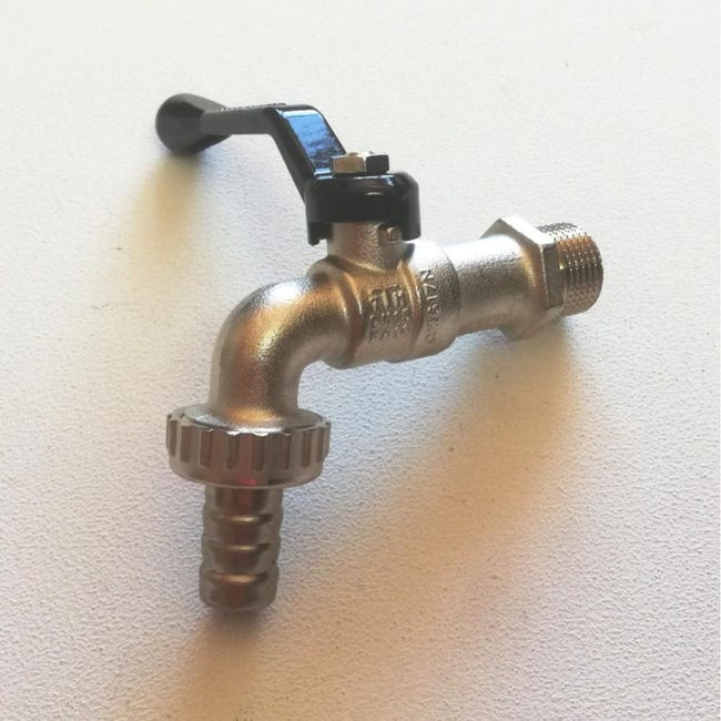 Art. 2535V Rubinetto a sfera EOLO DUPLEX NO FROST con portagomma e leva Art. 2535V Rubinetto a sfera EOLO DUPLEX NO FROST con portagomma e leva