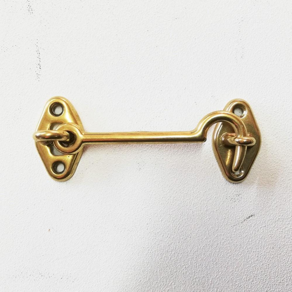 Appendiabiti NKlaus Striscia A Gancio Marittimo: Ottone Su Legno 48x7x4cm, 3 Ganci A Ancora