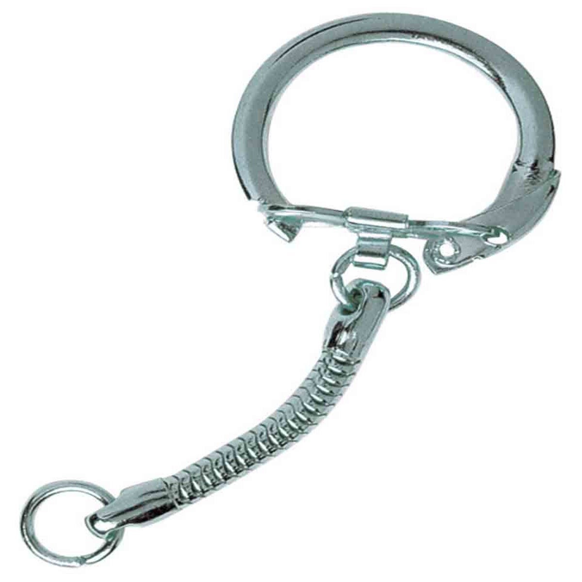 Porte-clés Lancel base tag en métal et cuir A10396