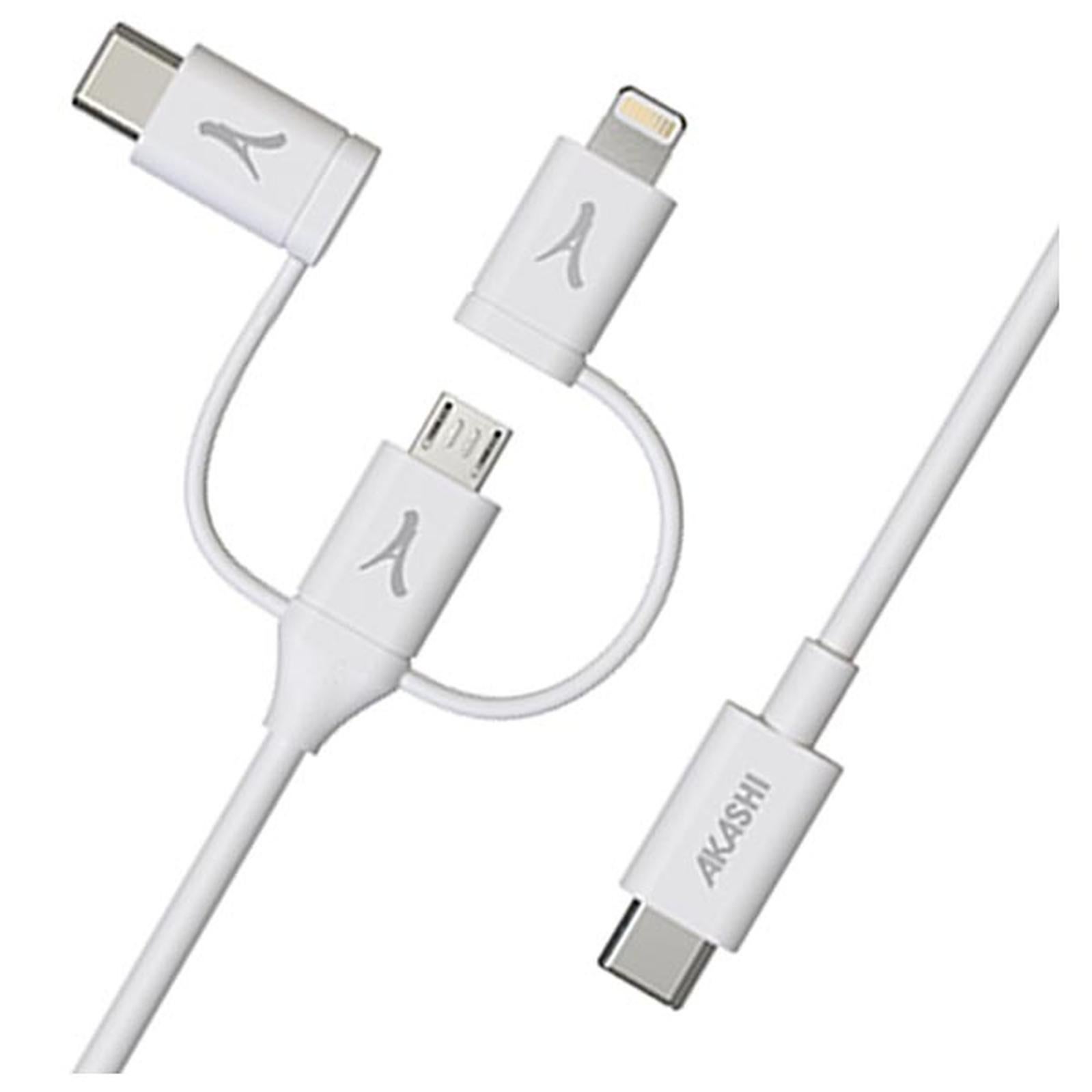Belkin Universal-Ladekabel 3-in-1 (1 M) – Mit USB-C, Lightning & Micro-USB, Für Smartphones, Tablets, Powerbanks
