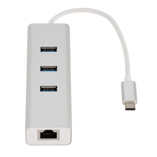 Câble Adaptateur USB-C™ Type-C™ Mâle - RJ45 Femelle 1 Gbit 0,2 m Anthracite