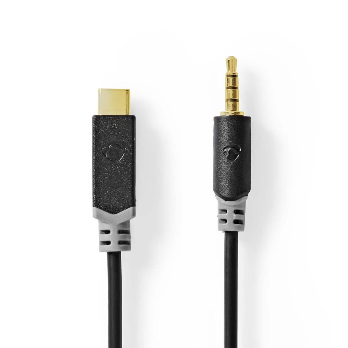 Adaptateur USB C USB 2 0 USB C M le 3 5 Mm M le 1 00 M Rond Plaqu Or adaptateur-usb-c-usb-2-0-usb-c-m-le-3-5-mm-m-le-1-00-m-rond-plaqu-or