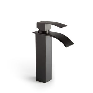 Grifo negro con aireador cascada para lavabo alto - Dior de GME
