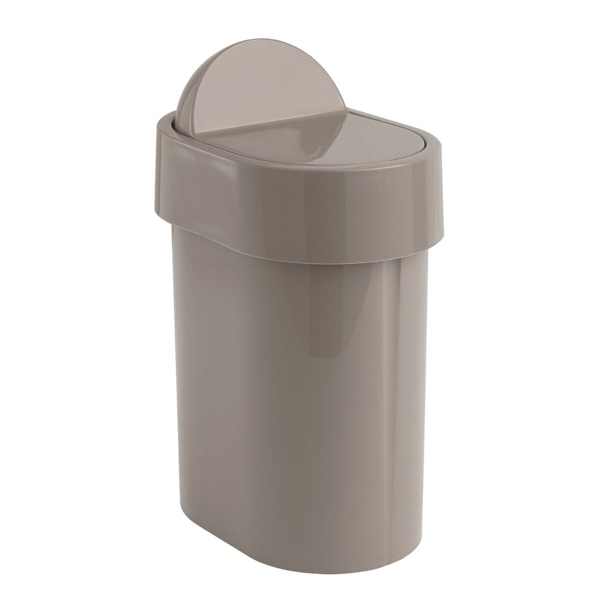 Papelera de baño de 4,8 litros gris paloma en propylux | iris